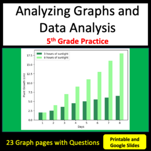 Analyzing Graphs and Data Analysis 5th Grade Science Test Prep