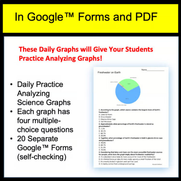 5th Grade Science Bell Ringers 5 minute Graphs and Data No Grading Warmups - Image 2