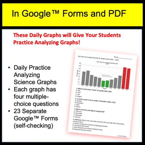 Environmental Science Bellringers & Graph & Data Analysis Warmups Data & Graphs - Image 2