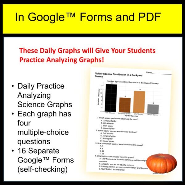 Fall Science Worksheets & Graphs and Data Science Bellringers - Image 2