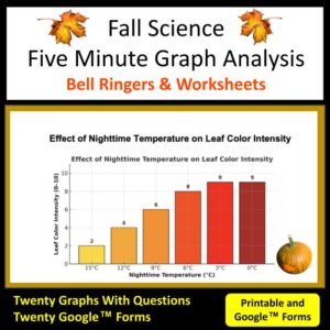Fall Science Worksheets & Graphs