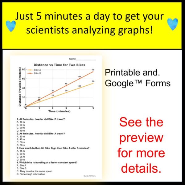 3rd 4th 5th Grade Science Bell Ringers Data Graphs Upper Grade Science Warmups - Image 3