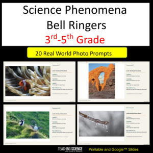 Science Phenomena Stations & Bell Ringers 5th Grade Science