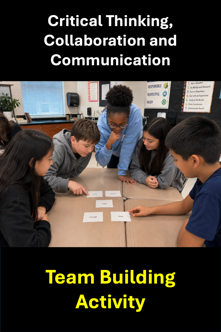 science back to school activity