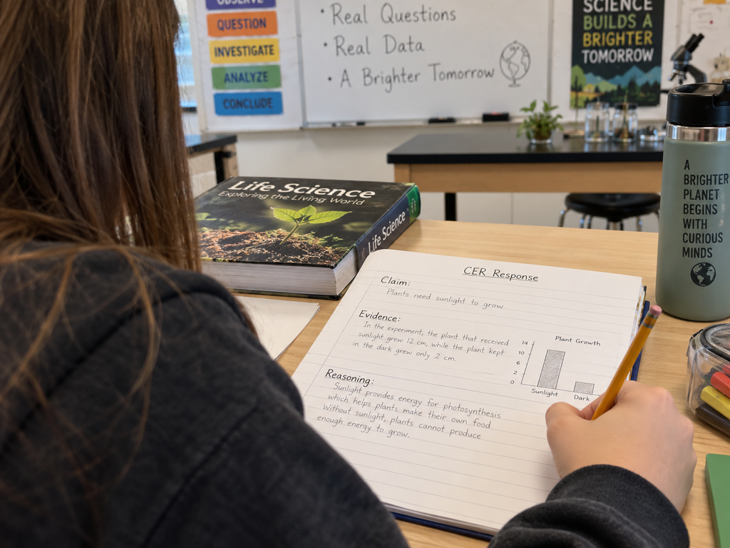 how to teach CER in science